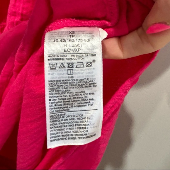 Gap Hot Pink Dress with flutter sleeves and pockets XS - Picture 4 of 6